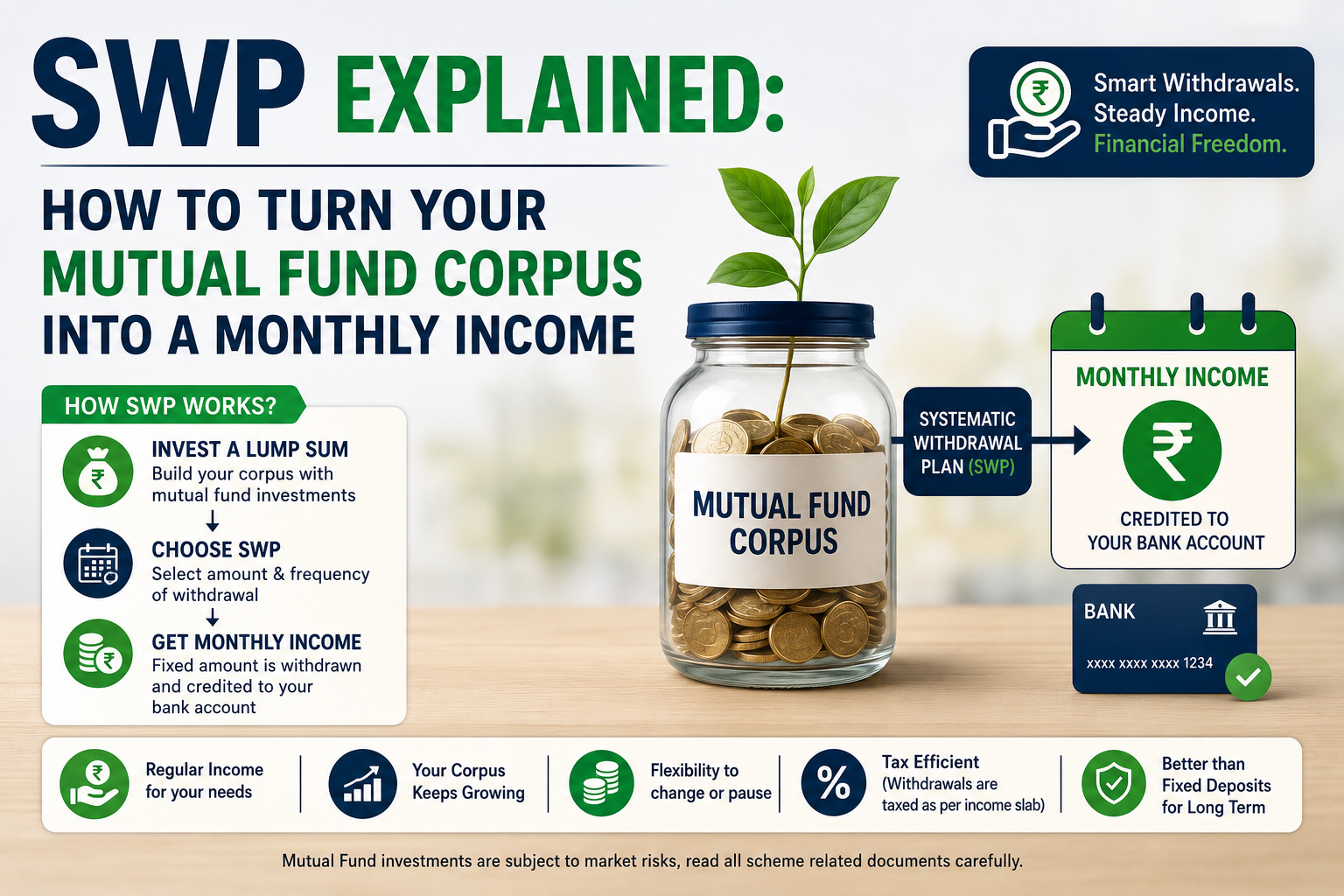 SWP Explained: How to Turn Your Mutual Fund Corpus into a Monthly Income