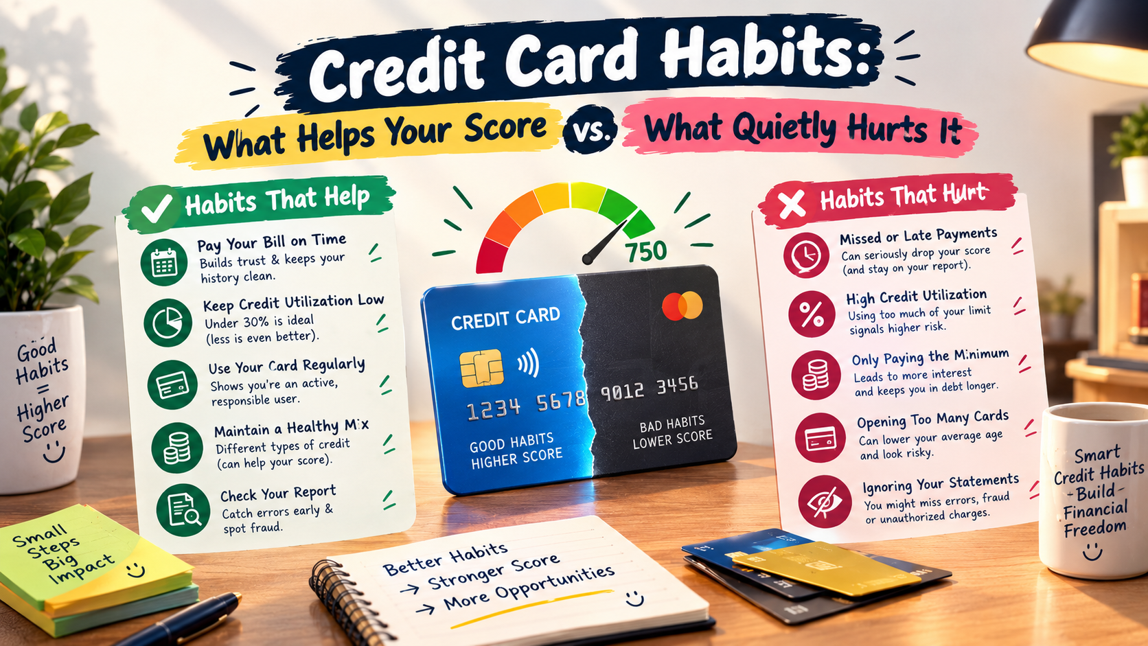 Credit Card Habits: What Helps Your Score vs. What Quietly Hurts It
