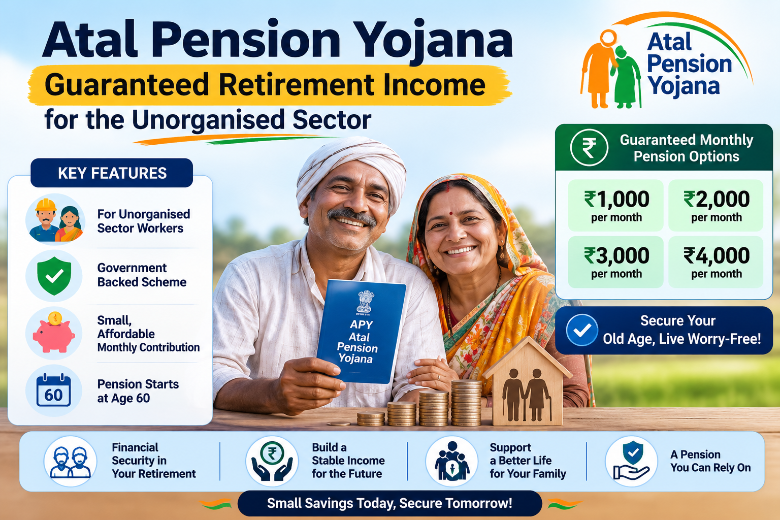 Atal Pension Yojana: Guaranteed Retirement Income for the Unorganised Sector